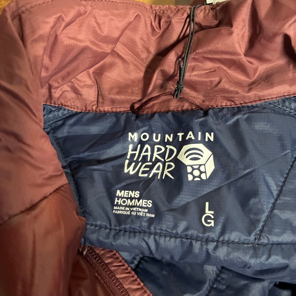 NEW Mountain Hardwear Mens Ghost Shadow Vest L Dark Zinc Camping Packable - Picture 8 of 14